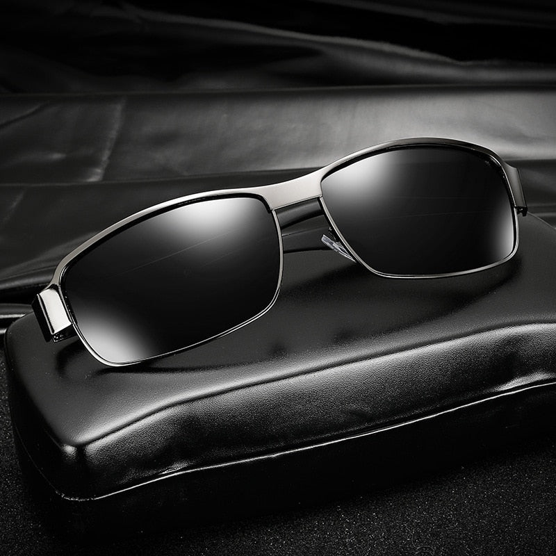 Gun/Black Metal Vintage Polarized Sunglasses