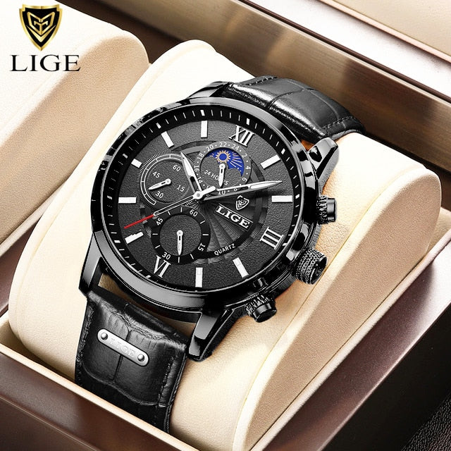 Black Lige Men's Watch