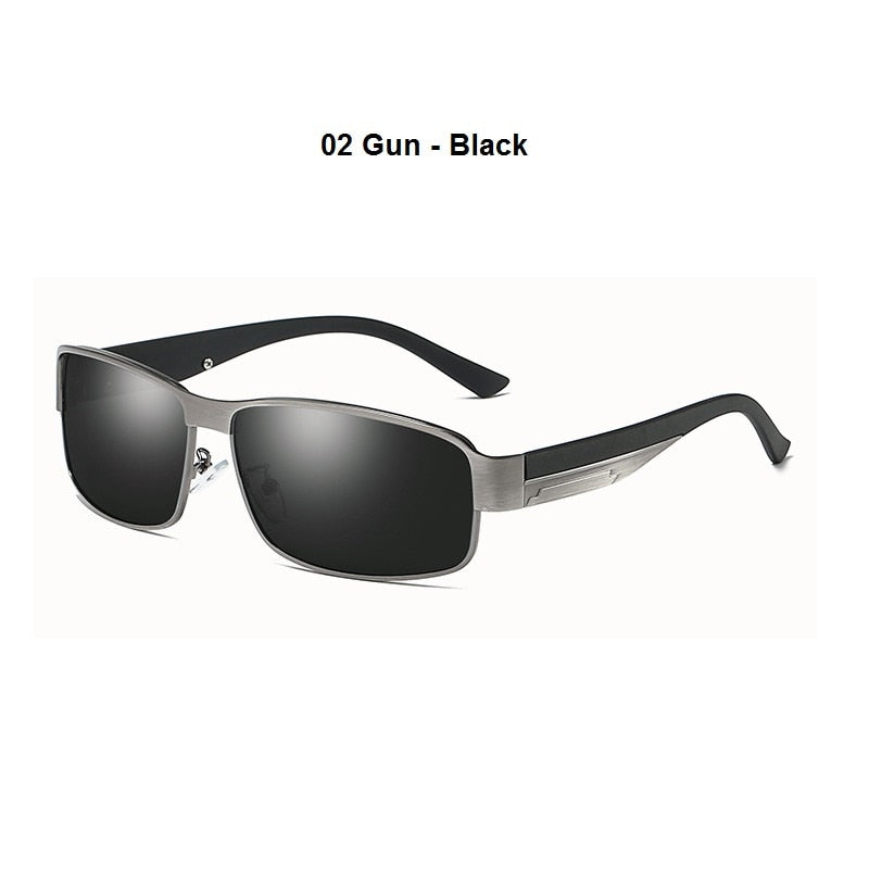 Gun/Black Metal Vintage Polarized Sunglasses