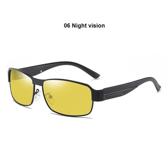 Night Vision Metal Vintage Polarized Sunglasses