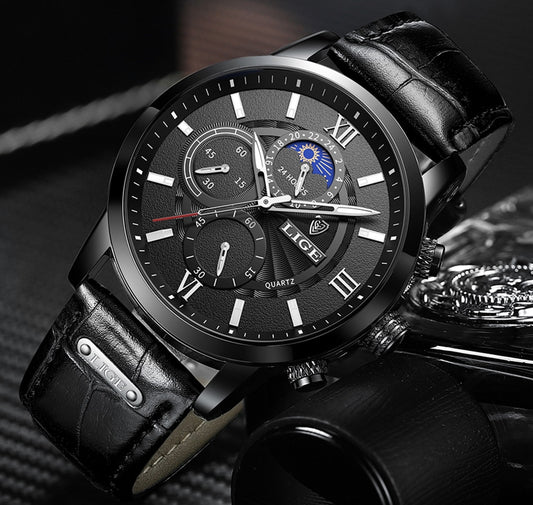 Black Lige Men's Watch