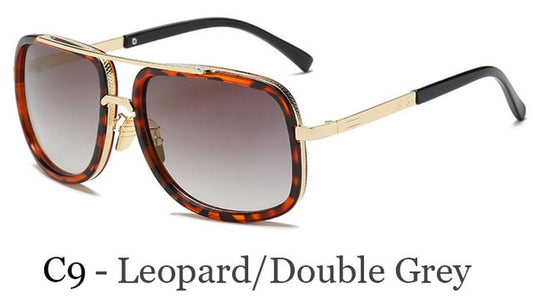 Leopard/Double Grey Sunglasses