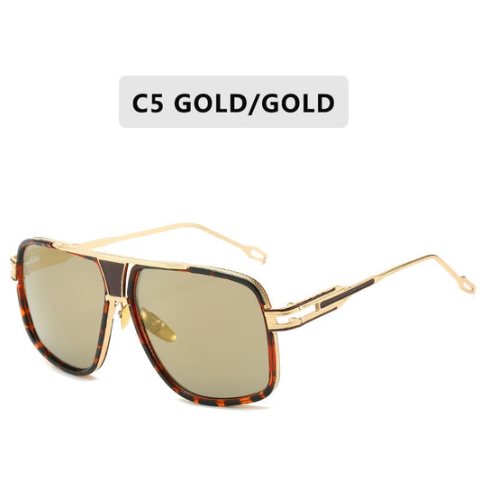 Gold/Gold Vintage Square Designer Shades