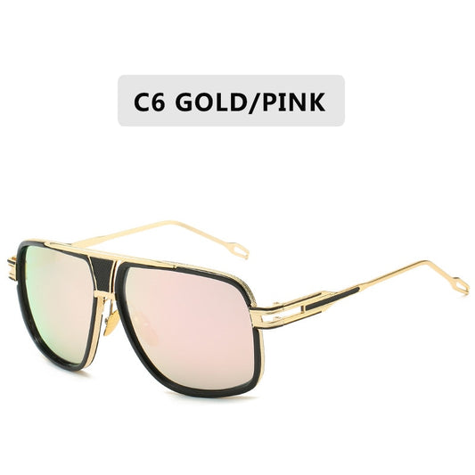 Gold/Pink Vintage Square Designer Shades