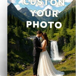 Custom Canvas Prints with Your Photos, Personalized Photo to Canvas Print Wall Art for Family Home Decor, Wedding Gifts, Wrapped Canvas 8x10inch