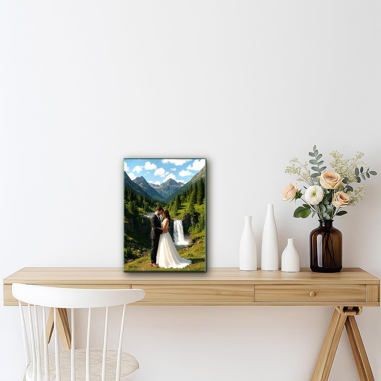 Custom Canvas Prints with Your Photos, Personalized Photo to Canvas Print Wall Art for Family Home Decor, Wedding Gifts, Wrapped Canvas 8x10inch - Image 7