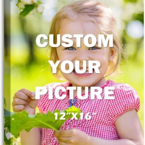 DBLAKI Personalized Custom Canvas Prints - Custom Framed Canvas Prints With Your Photos,Printed Photo To Canvas Wall Art Ideal for Home Decor Gifts Keepsakes 12" x16"