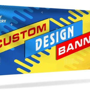 DP BOUTIQUE Custom Banners and Signs Personalized Customizable 13oz Vinyl Banner with Full Color for Parties, Business, Birthday, Back to School(3'*8')