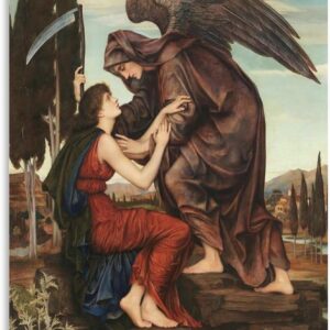 Evelyn De Morgan,The Angel of Death,art Prints,Vintage Art,canvas Wall Art,famous Art Prints Artwork for Home Walls Decor Vintage Painting Pictures for Wall HD Canvas Photo Prints Wall Art Decor Canva