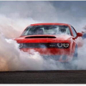 generic Car Poster Challenger SRT Demon 170 Classic Car Canvas Art Wall Painting Home Bedroom Printing Modern Decoration Poster 16x24inch(40x60cm), Unframe-style