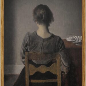 InSimSea Framed Canvas Prints Art Vintage Decor, Classical Women Portrait Painting Prints Vintage Decorations for Bedroom Living Room Home Office Farmhouse Bathroom Decor, 8"x10"