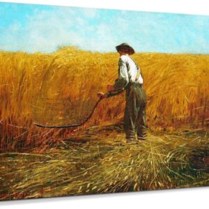 IPIC - The Veteran in a New Field 1865 by Winslow Homer, Giclee Canvas Print on Acid-Free Cotton, American Artist Winslow Homer Artwork for Rustic and Vintage Home Decor