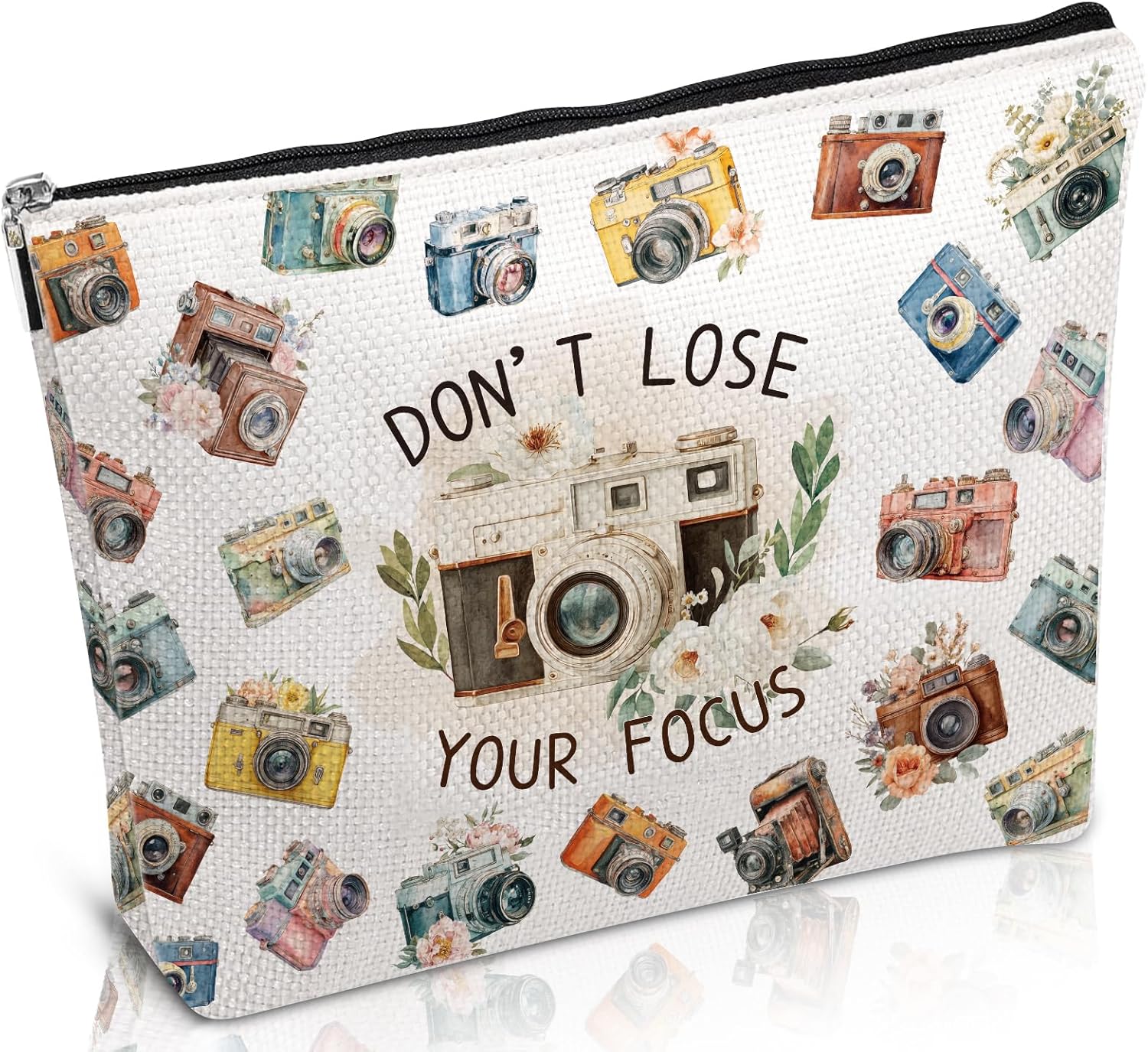 Luvsweets Photographers Gifts Makeup Bag - Photography Camera Cosmetic Bag, Videographer Take Photo Lovers Gifts, Christmas Birthday Valentines Graduation Present for Sister Daughter Besties Friends