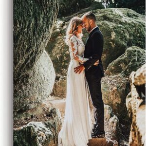 Personalized Custom Canvas Prints 8x10 inch, Photo On Canvas Transform Your Photos into Stunning Framed Wall Art-Digitally Printed Photo To Canvas - Ideal for Home Decor, Gifts & Keepsakes