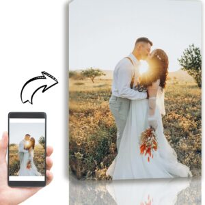 Personalized Custom Canvas Prints (Framed Canvas, 11" x 14") - Custom Canvas Print with Your Photo - Perfect for Home Decor, Gifts & Keepsakes Fast Delivery