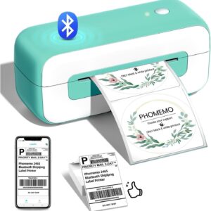 Phomemo Label Printer- Shipping Label Printer 4x6 for Small Business\/Shipping Packages\/Office\/Home, for Amazon, Ebay, Shopify, Etsy, UPS, FedEx-Green