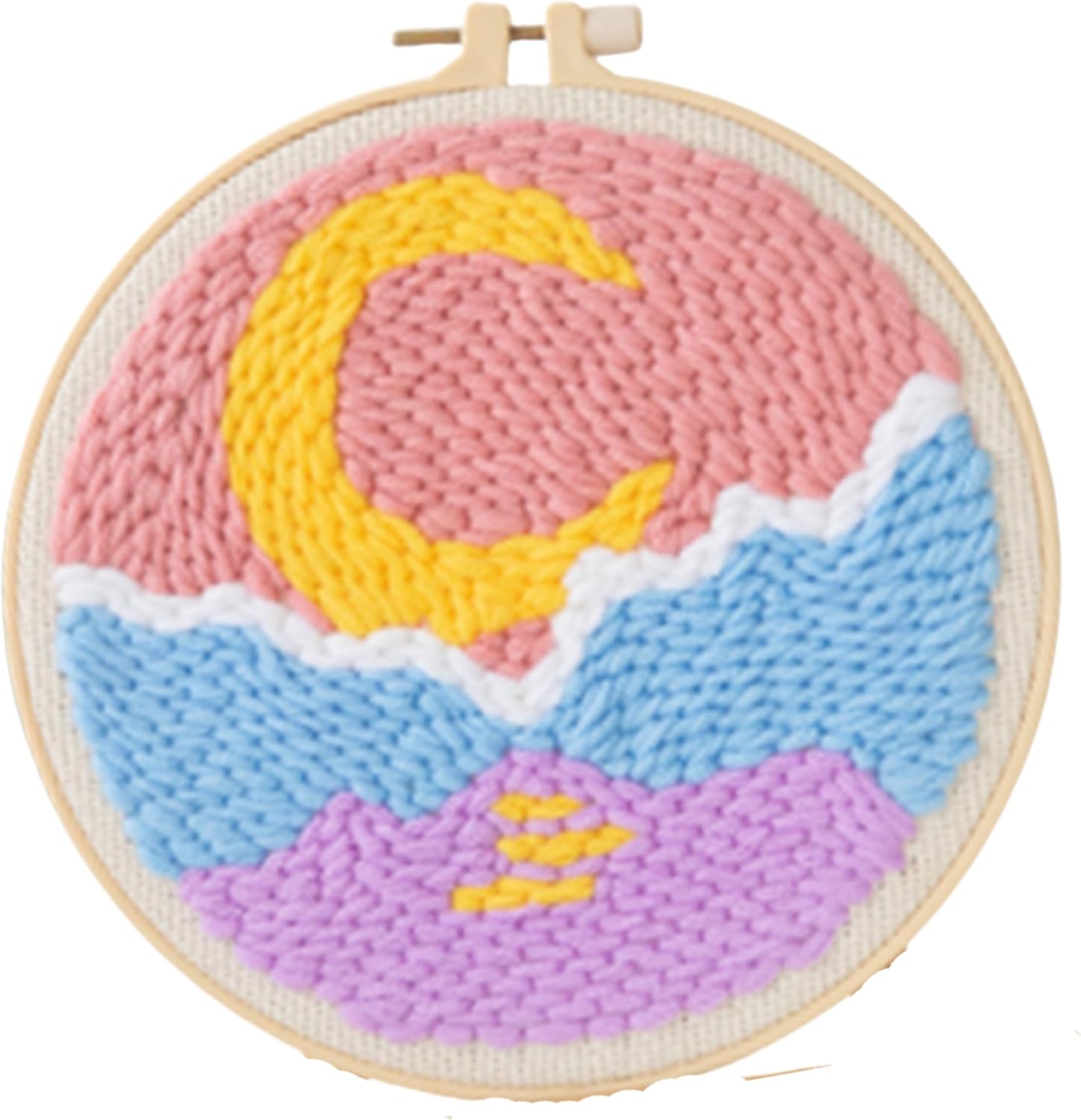 Punch Needle Kit, Punch Needle Embroidery Kits for Adults Beginners,with Printed Fabric, 4-Position Adjustable Poking Needle for Starter Embroidery Tool Kit for Art Crafts (Road) - Image 25