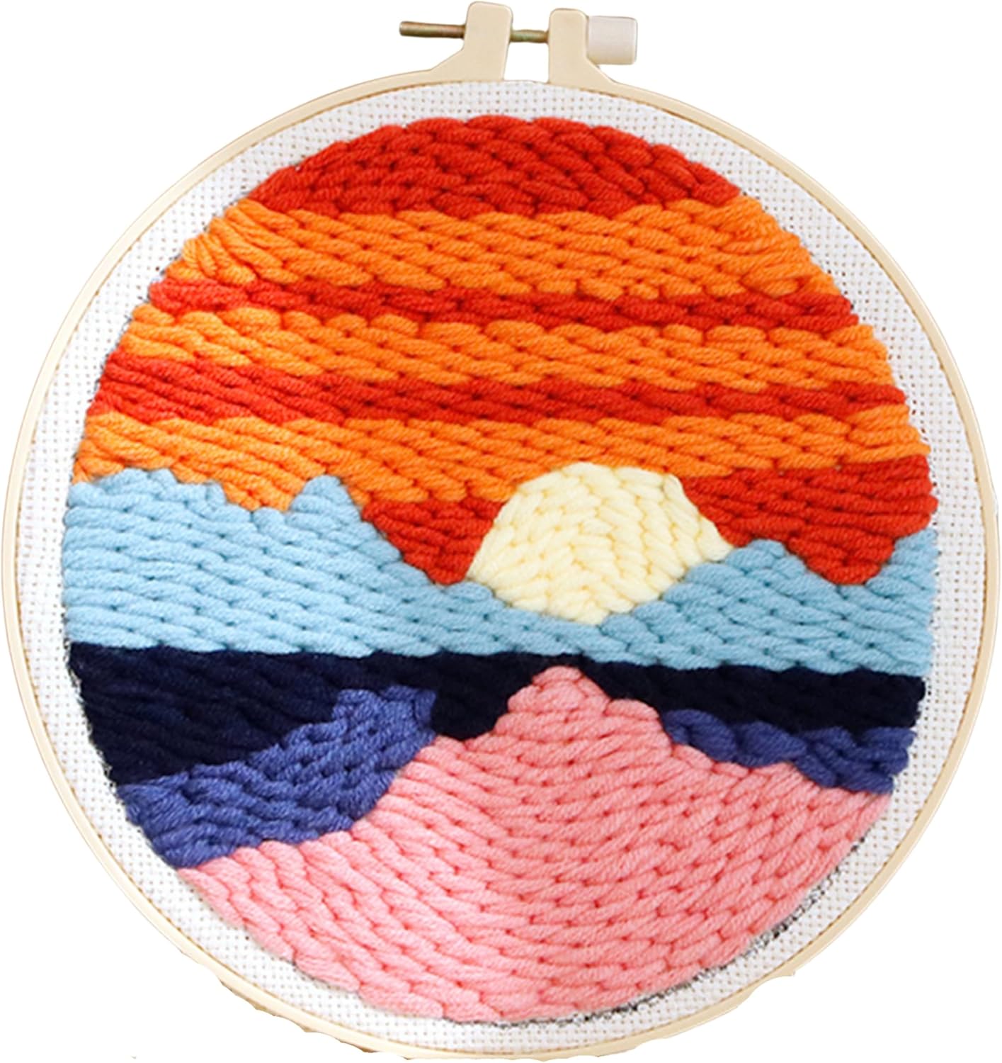 Punch Needle Kit, Punch Needle Embroidery Kits for Adults Beginners,with Printed Fabric, 4-Position Adjustable Poking Needle for Starter Embroidery Tool Kit for Art Crafts (Road) - Image 30