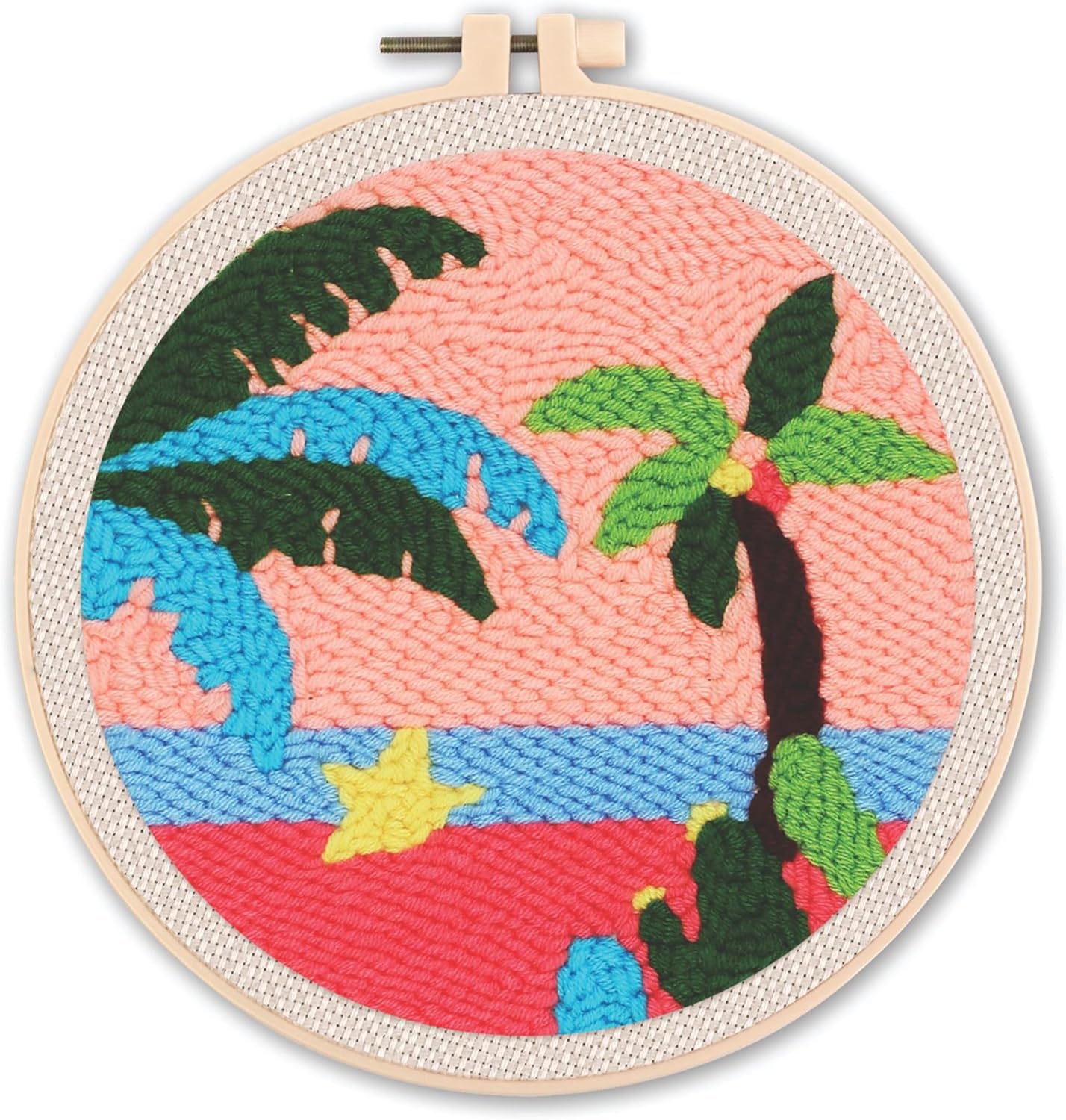 Punch Needle Kit, Punch Needle Embroidery Kits for Adults Beginners,with Printed Fabric, 4-Position Adjustable Poking Needle for Starter Embroidery Tool Kit for Art Crafts (Road) - Image 22