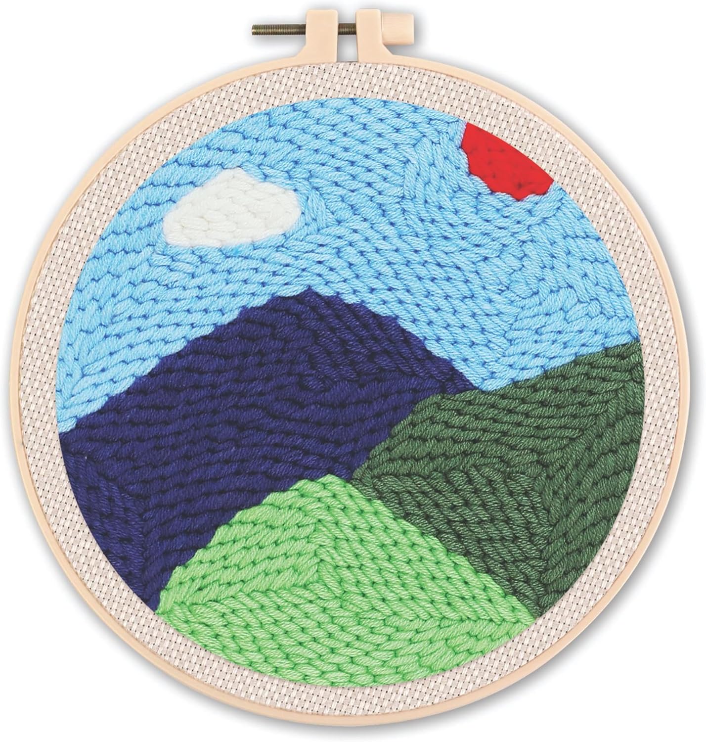 Punch Needle Kit, Punch Needle Embroidery Kits for Adults Beginners,with Printed Fabric, 4-Position Adjustable Poking Needle for Starter Embroidery Tool Kit for Art Crafts (Road) - Image 29