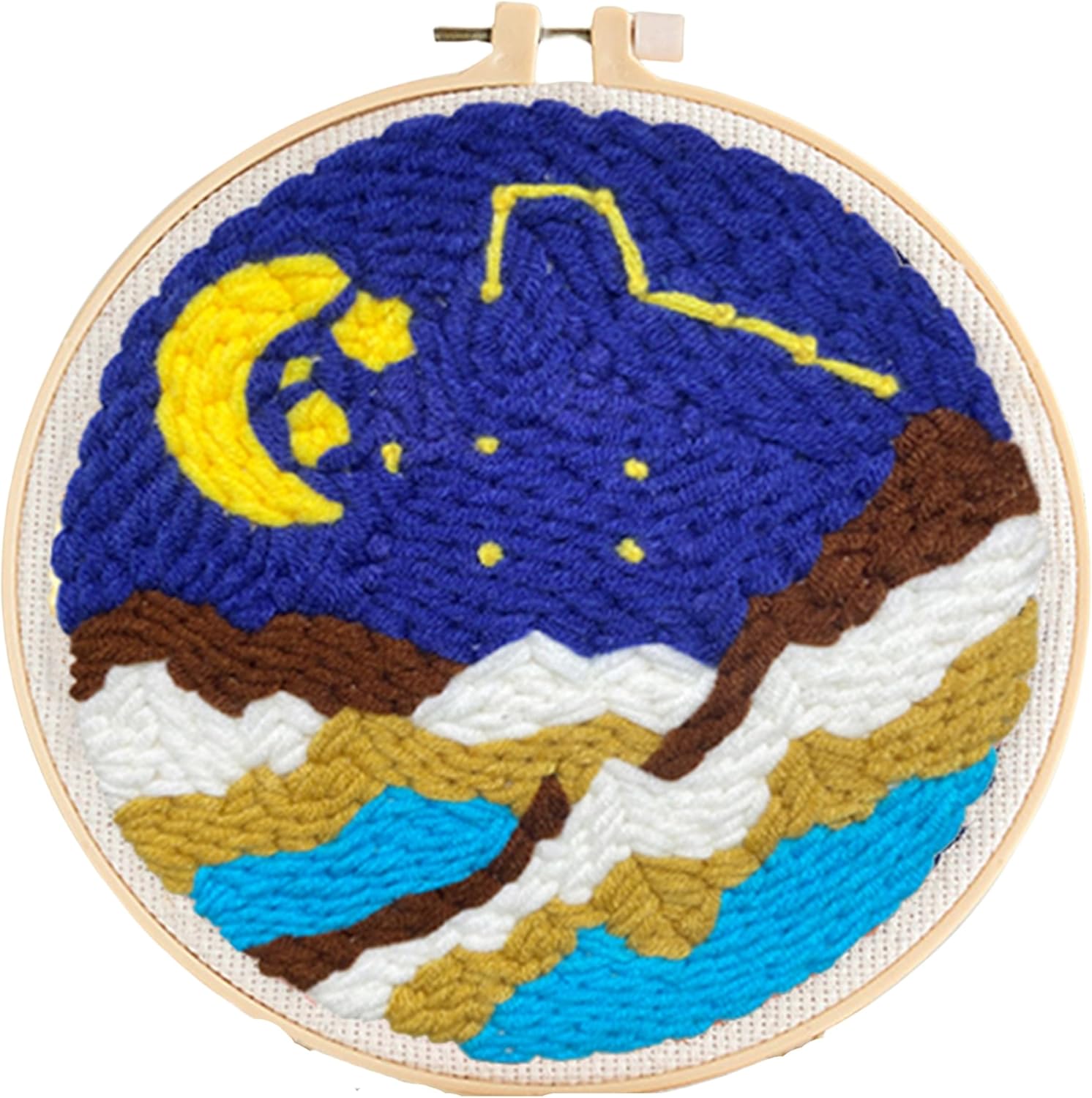 Punch Needle Kit, Punch Needle Embroidery Kits for Adults Beginners,with Printed Fabric, 4-Position Adjustable Poking Needle for Starter Embroidery Tool Kit for Art Crafts (Road) - Image 14