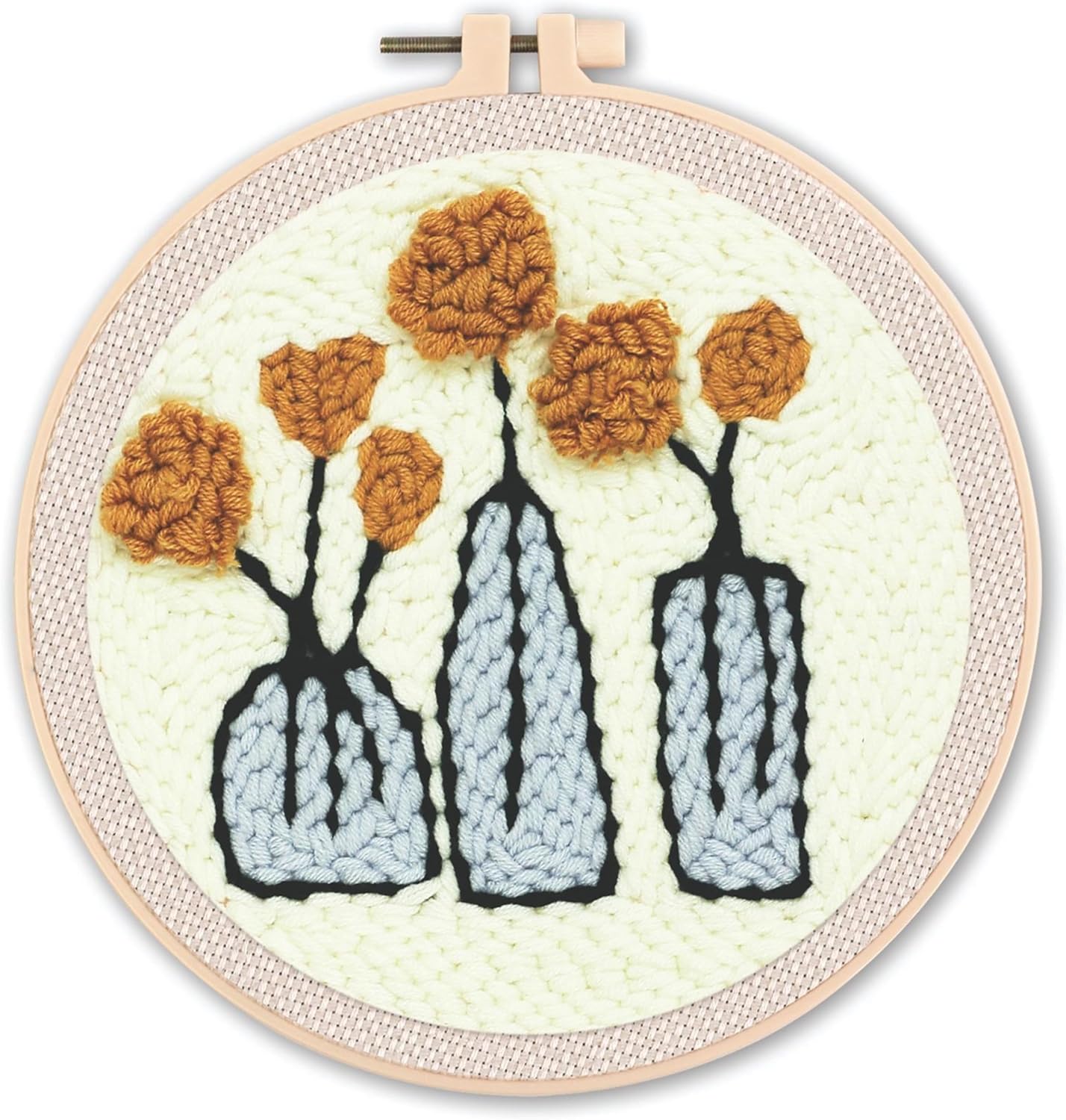 Punch Needle Kit, Punch Needle Embroidery Kits for Adults Beginners,with Printed Fabric, 4-Position Adjustable Poking Needle for Starter Embroidery Tool Kit for Art Crafts (Road) - Image 16