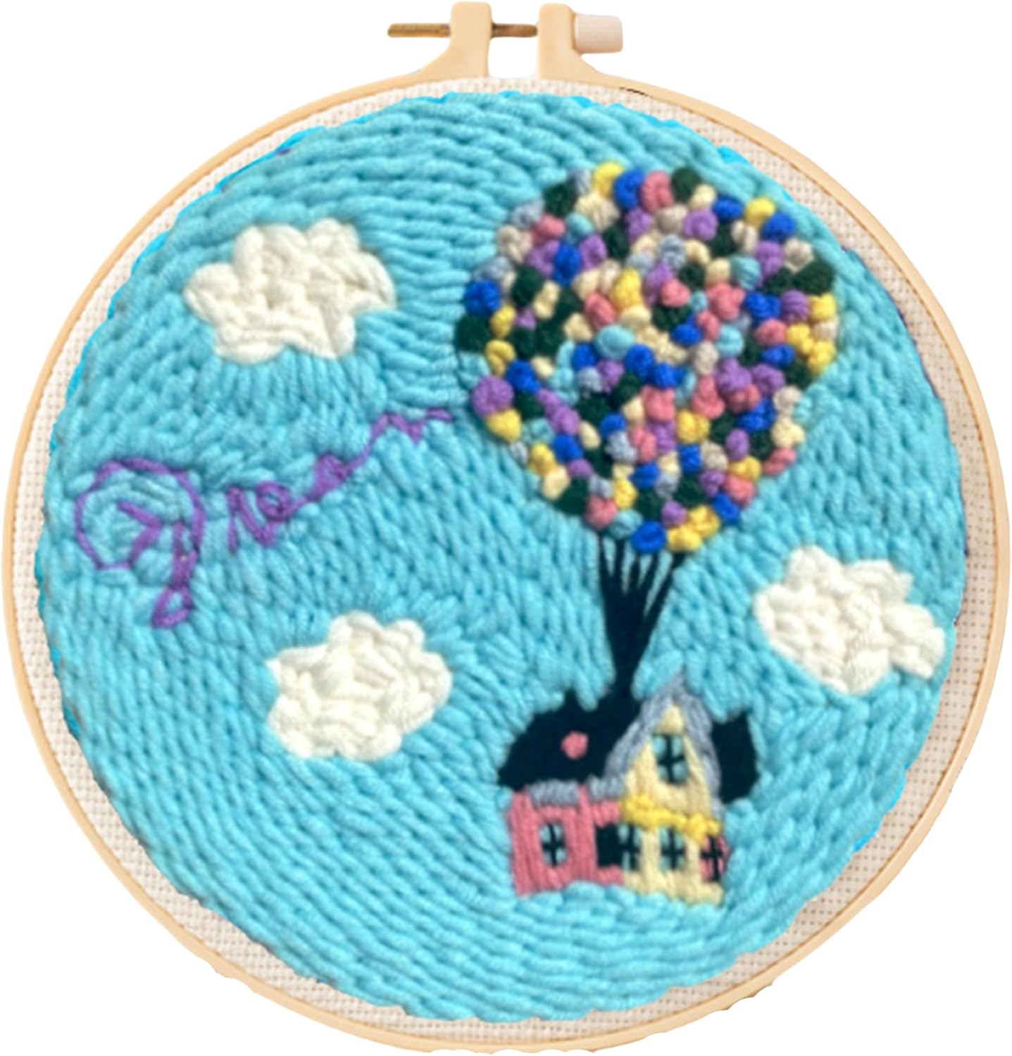 Punch Needle Kit, Punch Needle Embroidery Kits for Adults Beginners,with Printed Fabric, 4-Position Adjustable Poking Needle for Starter Embroidery Tool Kit for Art Crafts (Road) - Image 9