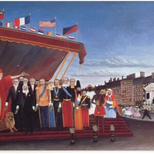 Representatives of Foreign Powers Come to Pay Tribute to The Republic, A Sign of Peace, 1907 - Canva Canvas Wall Art Prints for Wall Decor Room Decor Bedroom Decor Gifts 20x26inch(51x66cm) Unframe-s