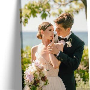 TYPTEK Custom Canvas Prints with Your Photo, Print Your Pictures Photos on Canvas Photo Prints Customized Print Photos Gifts for Family Wedding Home Decor Christmas Mother's Day