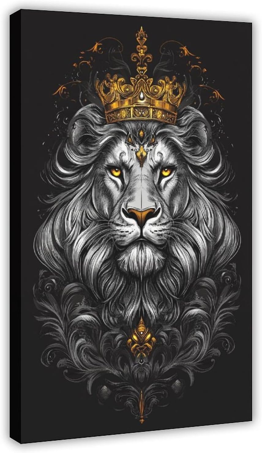 UZWGG 1pcs Framed Wall Art Nordic Aurora Ice Lake Night Scene Decor Canvas Printing Snow Mountain Starry Sky Art Hanging Painting Living Room Bedroom Wall Decor Wrapped Canva 16x24inch(40x60cm) - Image 16