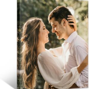 WayToLight Custom Canvas Prints with Your Photos Framed Personalized Picture Canvas Prints Wall Art Ideal for Home Decor Christmas Family Gifts (8" x 10")